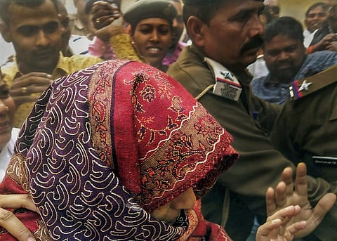 Bihar minister Manju Verma surrenders before court. (Photo | PTI)