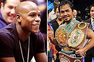 Floyd Mayweather (left) and Manny Pacquiao |File photos: AP