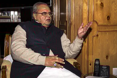 Jammu and Kashmir Governor Satya Pal Malik. (File | PTI)