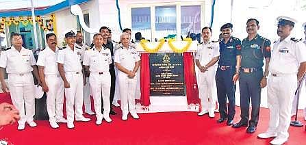 Coast Guard Director-General Rajendra Singh inaugurating the Navik Institute at Vizhinjam