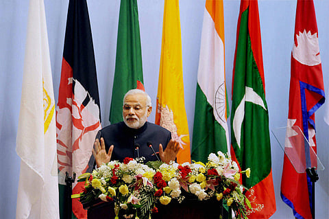 Prime Minister Narendra Modi addresses the inaugural session of 18th SAARC Summit in Kathmandu. (Photo: File / PTI)