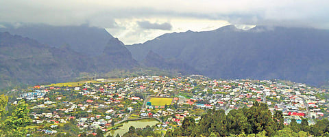 Cilaos as seen from La Roche Merveilleuse viewpoint