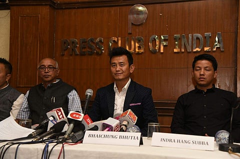 Former Indian football team captain Bhaichung Bhutia (Express News Service | Parveen Negi)