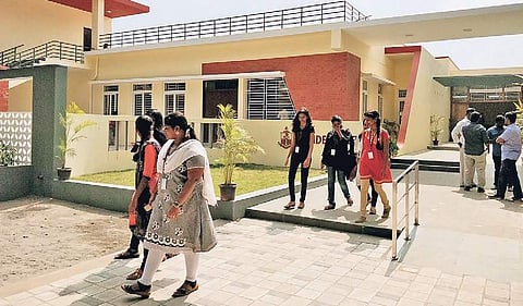 The 14,000-square-foot building houses the cafeteria on the ground floor and the College Union Society room on the first floor