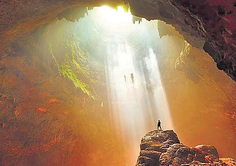 Swamis and the mysterious light