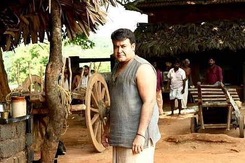 Mohanlal on the sets of Odiyan. (Photo | Facebook)