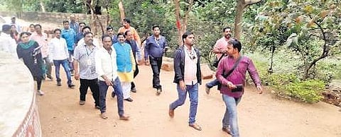 NCPCR team on way to a child care institution in Dhenkanal on Thursday | Express