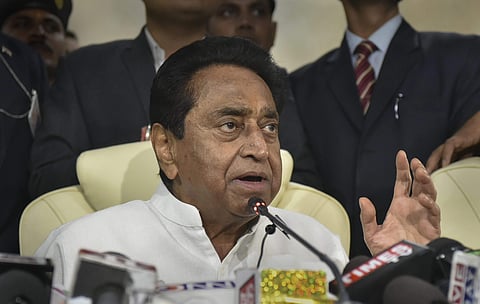 Madhya Pradesh Chief Minister Kamal Nath addresses a press conference after assuming office in Bhopal Monday Dec. 17 2018. | PTI