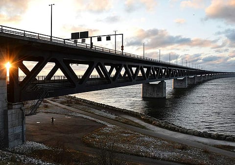 The 4.98-km long structure is India's longest rail cum road bridge and based on the design of Oresund bridge that connects Sweden and Finland across the Oresand strait. (Photo | AFP)