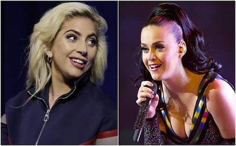 Singers Lady Gaga and Kate Perry (File | AP)