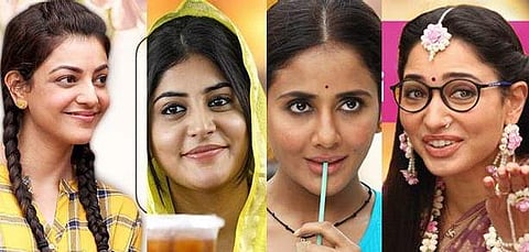 The four actresses in the 'Queen' remake are Kajal Aggarwal (Tamil), Manjima Mohan (Malayalam), Parul Yadav (Kannada) and Tamannaah (Telugu). (Photo | Twitter)