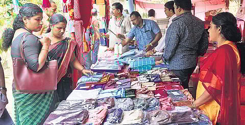 Products on display at the Poojappura Central Jail premises Nandakumar H V