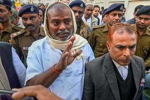 Patna Suspended RJD MLA Raj Ballabh Yadav leaves the court after being sentenced to life imprisonment for raping a minor girl in 2006 in Patna Friday Dec. 21 2018.(Photo | PTI)