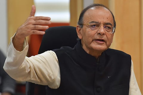 Union Finance Minister Arun Jaitley addresses a press conference after GST Council meeting in New Delhi Saturday Dec. 22 2018. | PTI