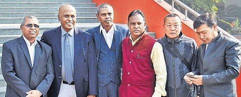 New AAI president BVP Rao (2nd from left) along with other office-bearers
