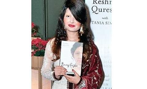 Reshma at the book launch.