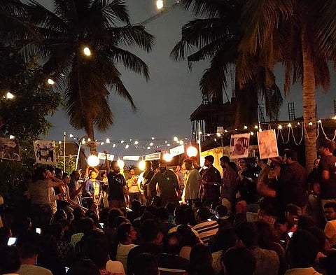 Motta Maadi Music held in Thillai Ganga Nagar. (Photo | Ayshvarya Narayanan)