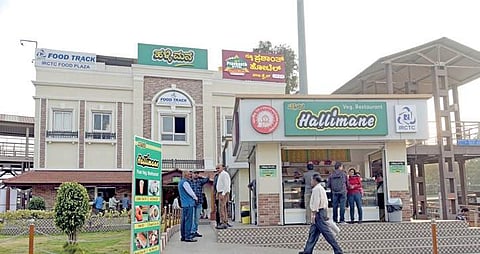 This food plaza — launched over three months ago — fulfils a long-felt need of railway passengers for amenities at the second entry | nagaraja gadekal