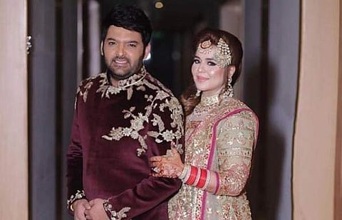 Bollywood actor Kapil Sharma and Ginni Chatrath (Photo | Kapil Sharma Instagram)