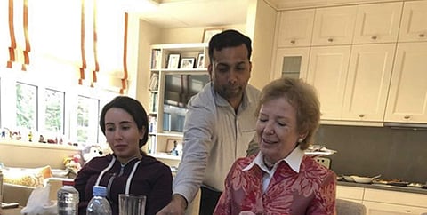 In this Dec. 15, 2018 photo, released on Monday, Dec. 24, 2018, by the United Arab Emirates' Ministry of Foreign Affairs and International Cooperation, Sheikha Latifa bint Mohammed Al Maktoum, a daughter of Dubai's ruler Sheikh Mohammed bin Rashid Al Makt