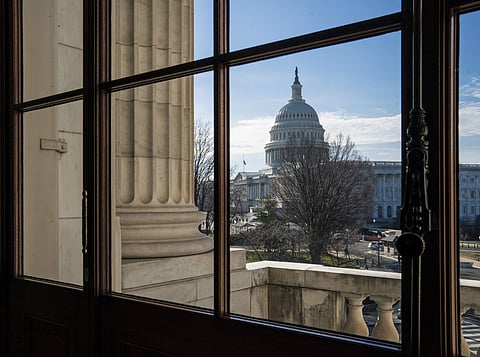 The Capitol Dome is seen from the Russell Senate Office Building in Washington (Photo | AP)