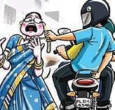 Express Illustration for chain snatching.