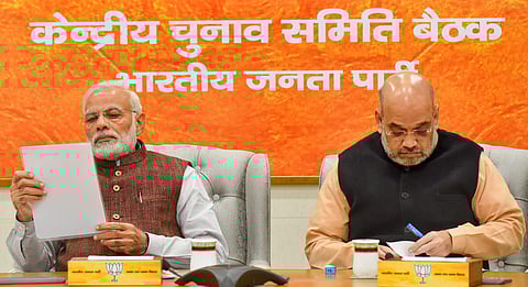 Prime Minister Narendra Modi and BJP President Amit Shah. (File | PTI)