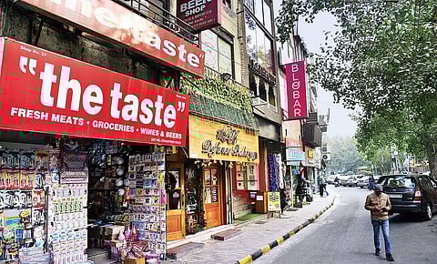 As many as 51 commercial establishments, including popular eateries, in the Defence Colony area, run from the first floor of buildings, were sealed on December 22, 2017 | PARVEEN KUMAR