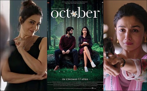 L-R: AndhaDhun, October and Raazi.