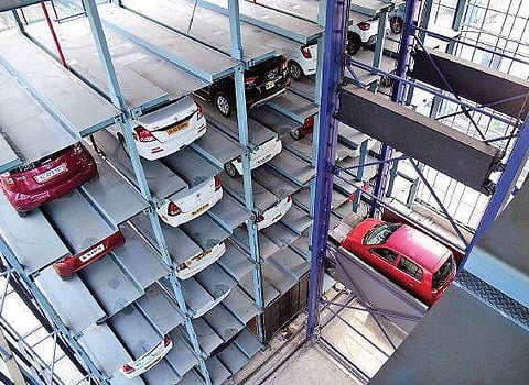 Image of 'automated vehicle parking' used for representational purposes only