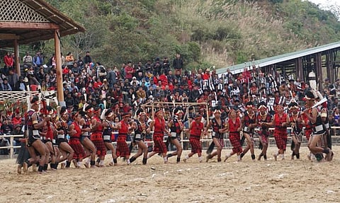 The festival is named after the bird Hornbill which is much respected in the state and considered sacred. (Photo|Hemanta Singha/EPS)