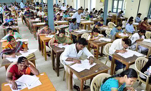Candidates attending the National Eligibility Test (File | EPS)