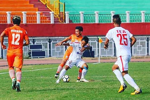 Neroca FC in action against Aizwal FC (Photo | Neroca FC Twitter)