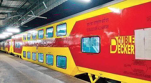 File photo of the Chennai- Bengaluru double-decker | Express