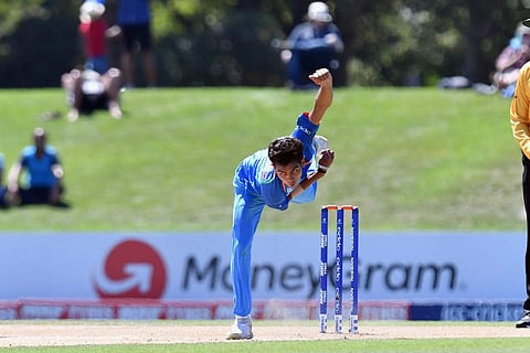 Kamlesh Nagarkoti scalped nine in India’s successful U-19 World Cup run. (File photo | ICC)
