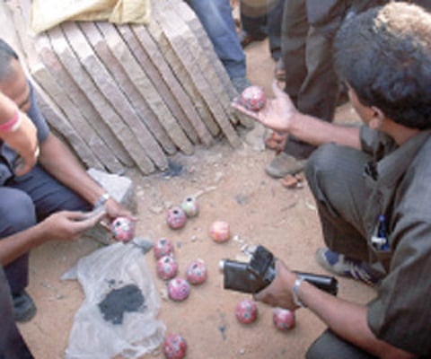 Crude bombs image used for representational purpose.