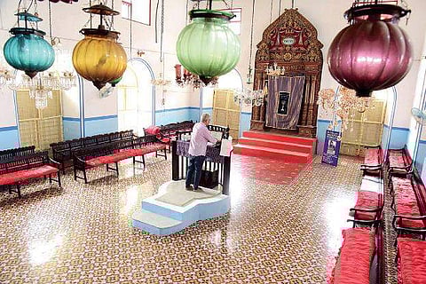 A view of the renovated Kadavumbhagam Synagogue Albin Mathew