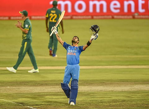 Virat Kohli's 35th ODI ton takes India to 5-1 series win vs South Africa. | AP