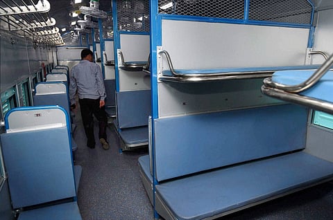 The railway has fixed a security deposit of Rs 50,000 per coach and for special trains a minimum of 18 coaches will be charged. (PTI file photo for representational purpose)