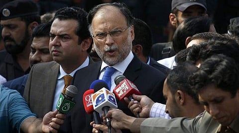 Pakistan interior minister Ahsan Iqbal