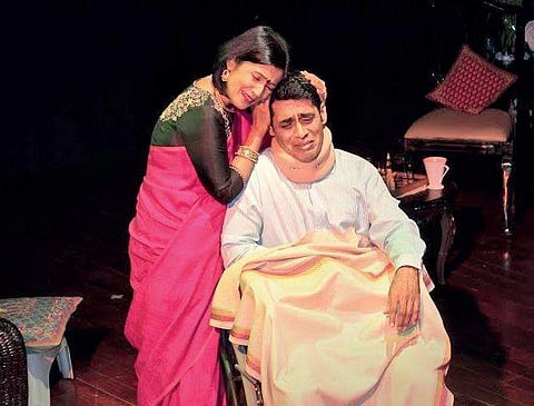 Scenes from the play The Flames