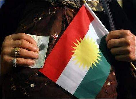 An image of Kurdistan flag for representational pirpose only. (Photo | AP)