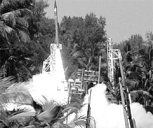 A sounding rocket being launched from VSSC’s Thumba Equatorial Rocket Launching Station (File | EPS)