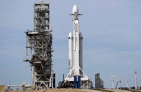 A Falcon 9 SpaceX heavy rocket | AP