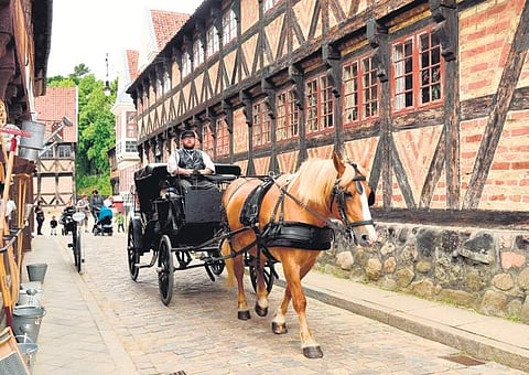 Jutland Peninsula in Denmark is surrounded by the North Sea, the Baltic, Skagerrak and the Kattegat