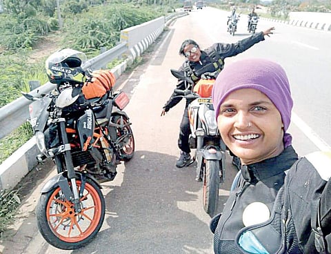 Amrutha Kashinath and Shubhra Acharaya at Salem