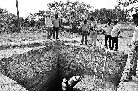 INTACH officials inspecting excavation site at Prachi Valley | Express