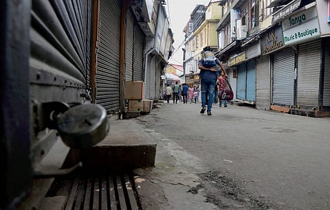 Representational Image of the shops closed in Delhi (PTI File Photo)