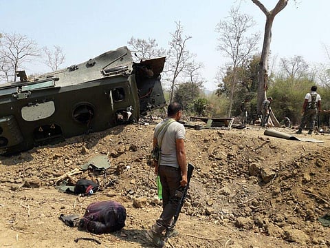 Around twelve jawans of the 212th battalion of CRPF were on board the anti-landmine vehicle that was caught in the blast. (EPS)