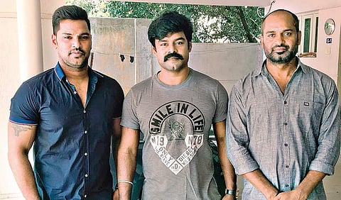 (From left) Ajay, RK Suresh and Rathan Linga. | Express Photo Service